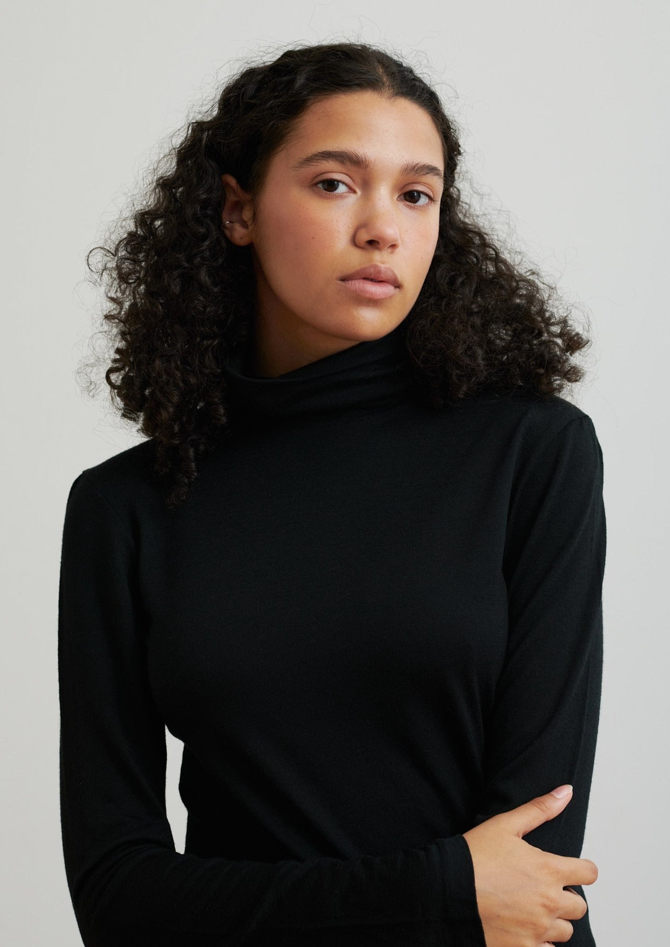 Black shop merino turtleneck